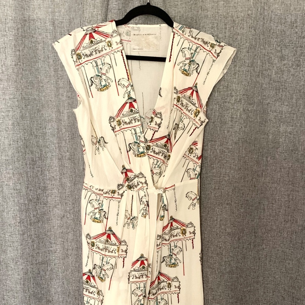 Daughters of Revolution wrap dress ivory cream S